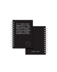 Black recycled chipboard notebook
